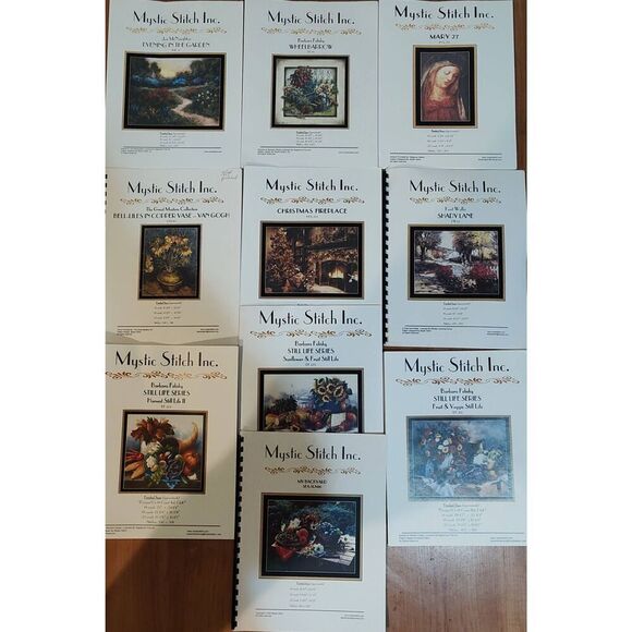 MYSTIC STITCH INC Other - LOT 10 MYSTIC STITCH INC CROSS STITCH PATTERNS